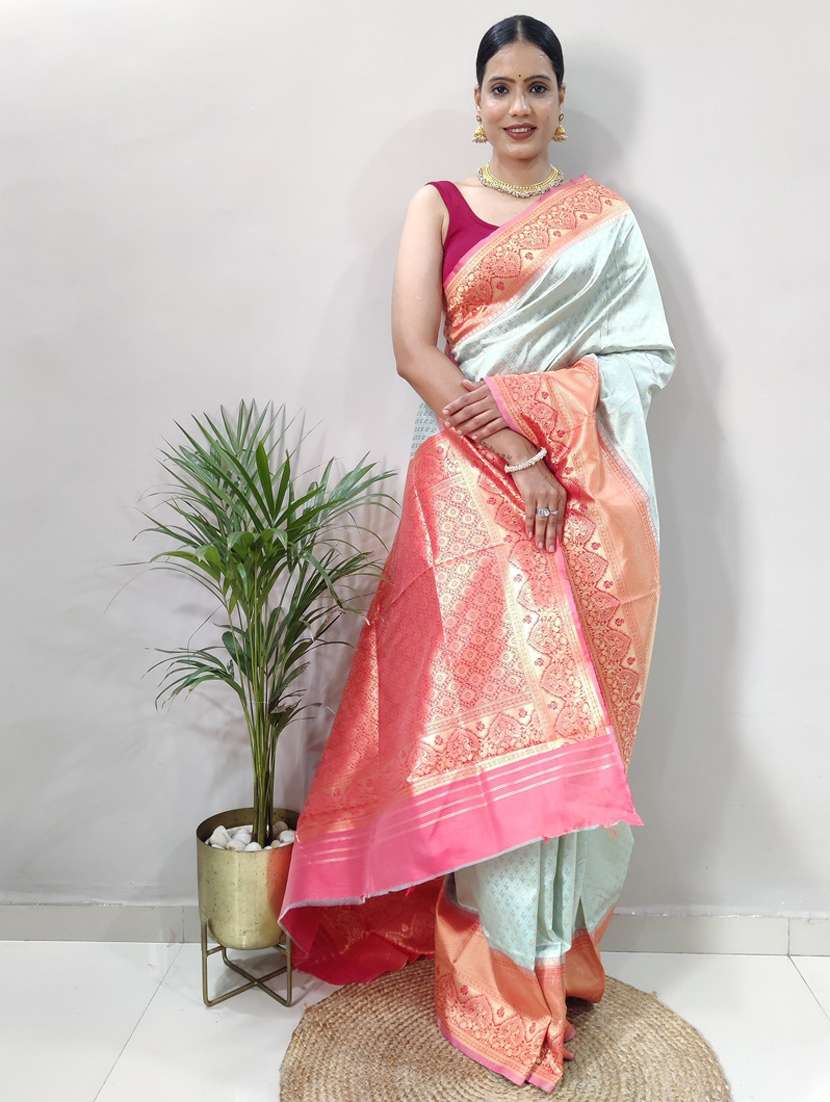 women self design banarasi saree with blouse - 22041572 - Standard Image - 2