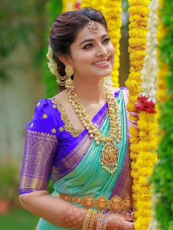 women self design kanjivaram saree with blouse - 22041594 - Standard Image - 2