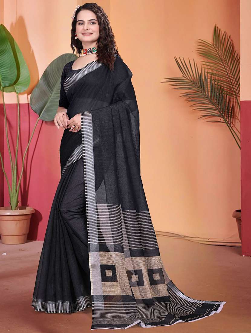 women printed casual wear saree with blouse - 22041597 - Standard Image - 2