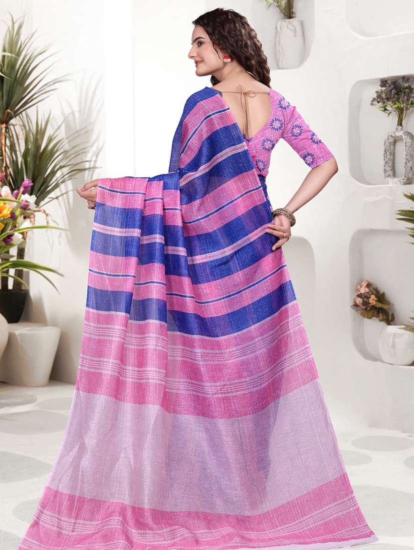 women printed casual wear saree with blouse - 22041601 - Standard Image - 2