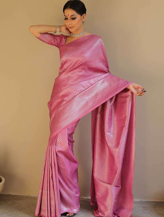 women self design banarasi saree with blouse - 22041605 - Standard Image - 2