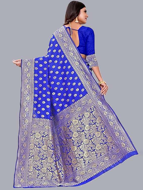 women self design banarasi saree with blouse - 22041671 -  Standard Image - 2