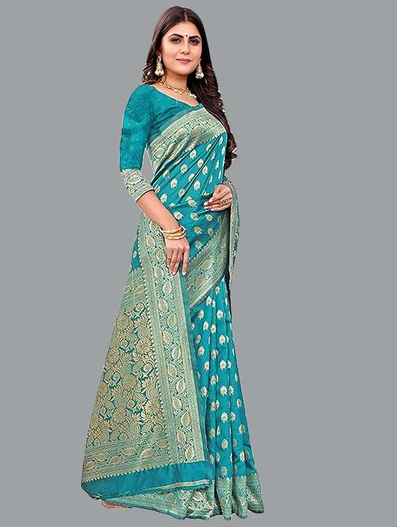 women self design banarasi saree with blouse - 22041672 -  Standard Image - 2
