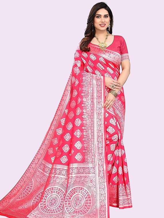 women self design banarasi saree with blouse - 22041682 -  Standard Image - 2
