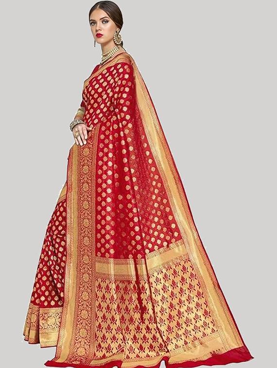 women self design banarasi saree with blouse - 22041689 - Standard Image - 2