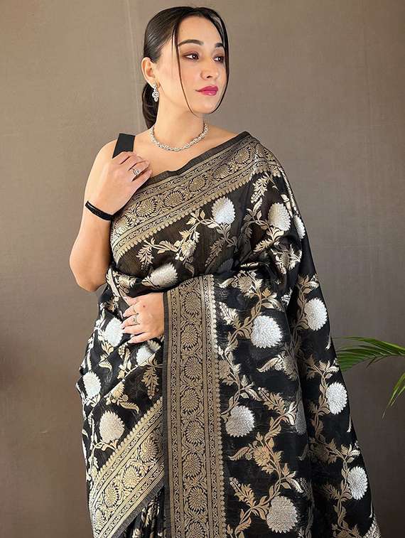 women self design banarasi saree with blouse - 22041699 - Standard Image - 2