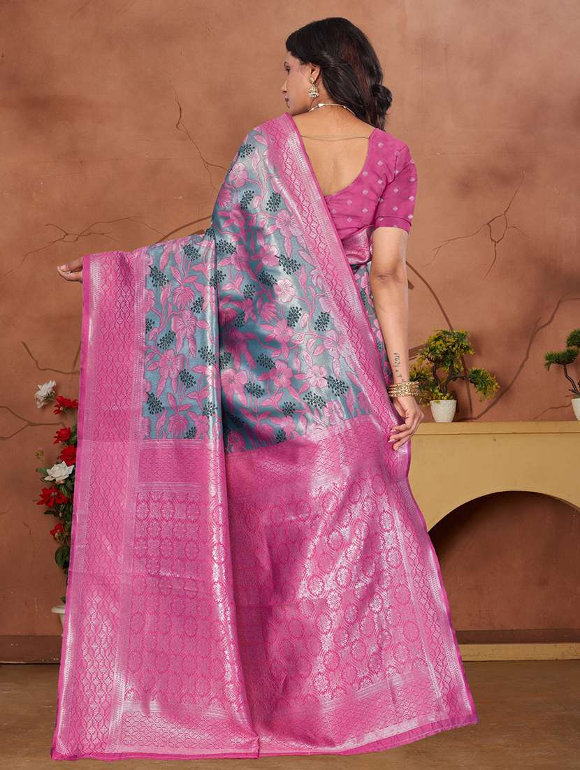 women self design banarasi saree with blouse - 22041733 -  Standard Image - 2
