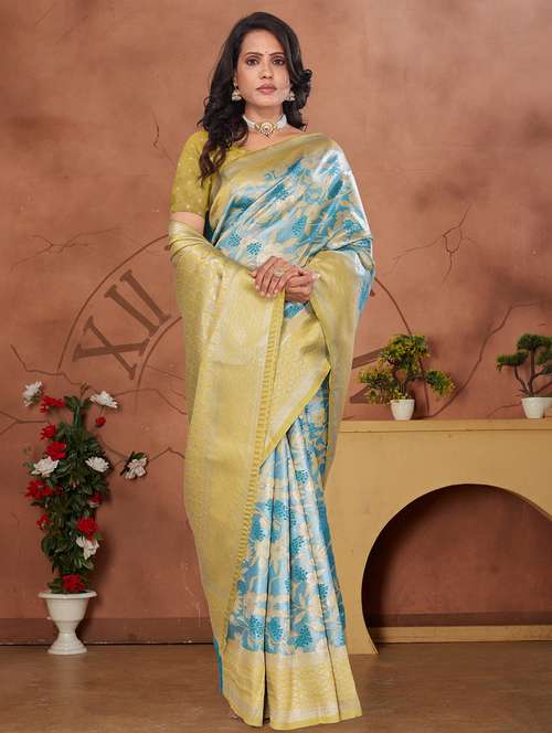 women self design banarasi saree with blouse - 22041735 - Standard Image - 0