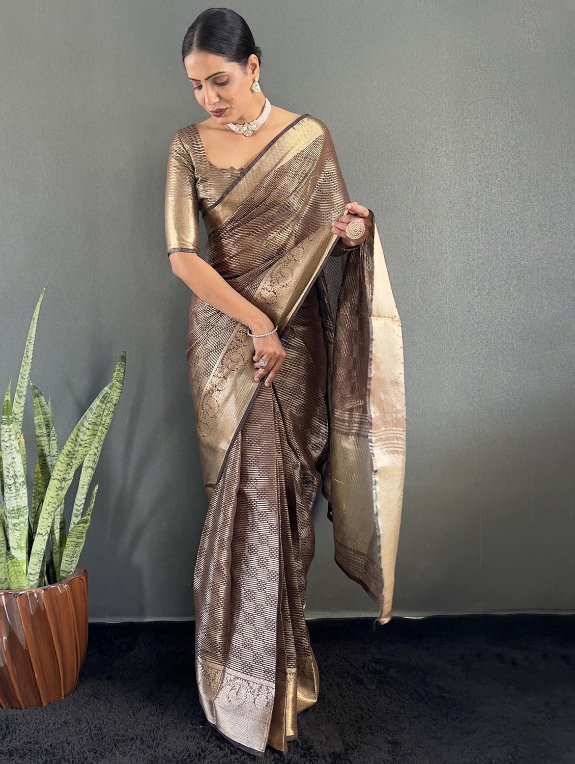 women self design banarasi saree with blouse - 22041744 - Standard Image - 2