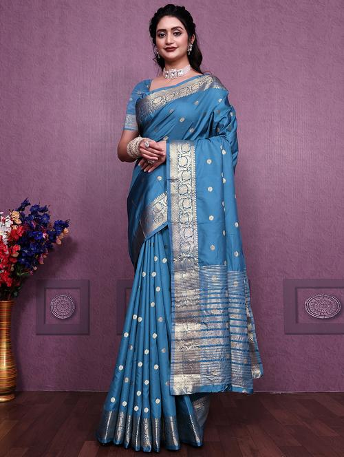 women self design banarasi saree with blouse - 22041828 - Standard Image - 0