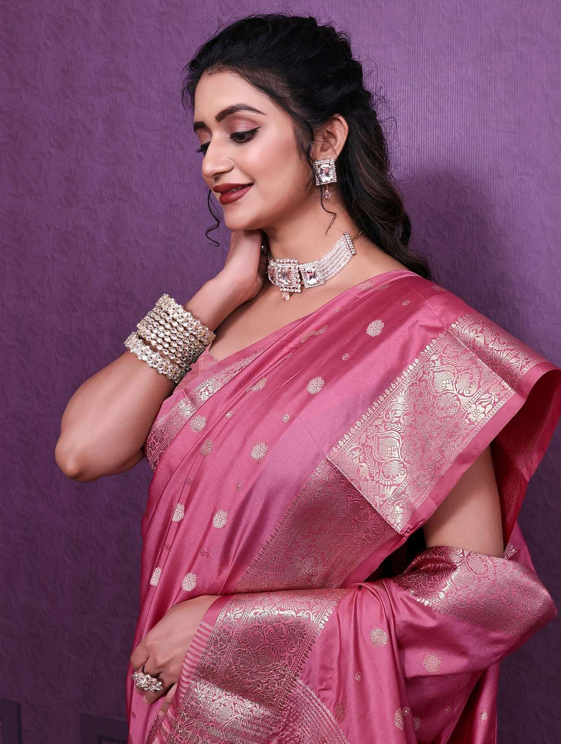 women self design banarasi saree with blouse - 22041830 - Standard Image - 2