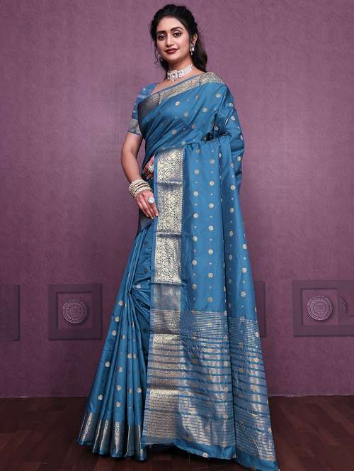 women self design banarasi saree with blouse - 22041832 - Standard Image - 0