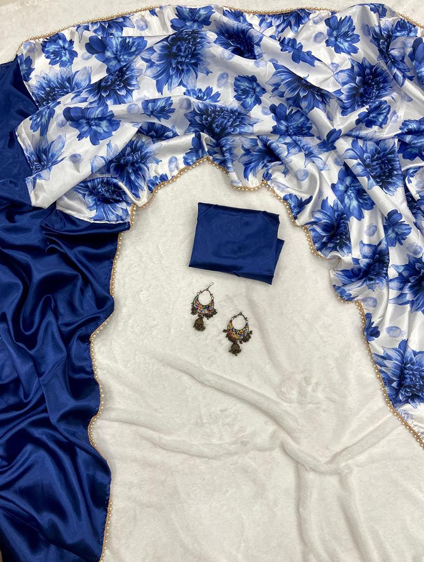 women floral printed half & half saree with blouse - 22041901 - Standard Image - 2