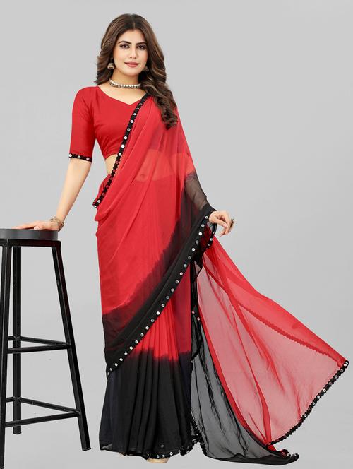 women ombre printed saree with blouse - 22041929 - Standard Image - 0