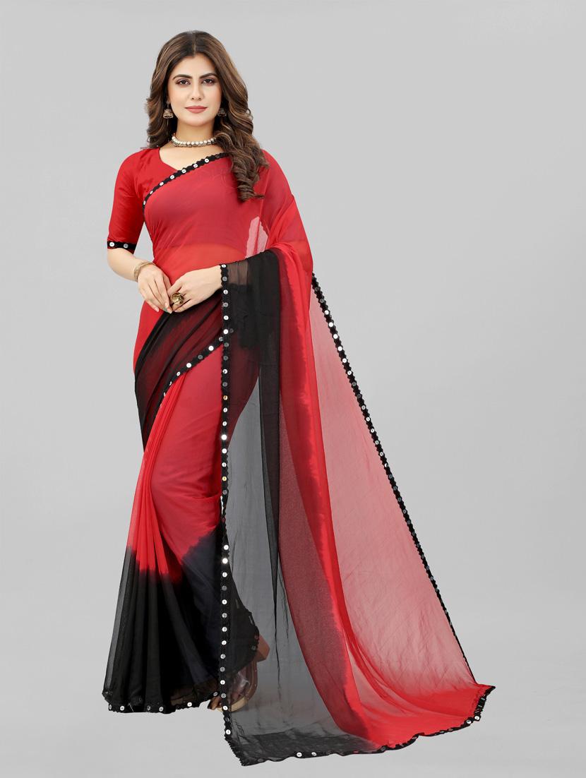 women ombre printed saree with blouse - 22041929 - Standard Image - 2