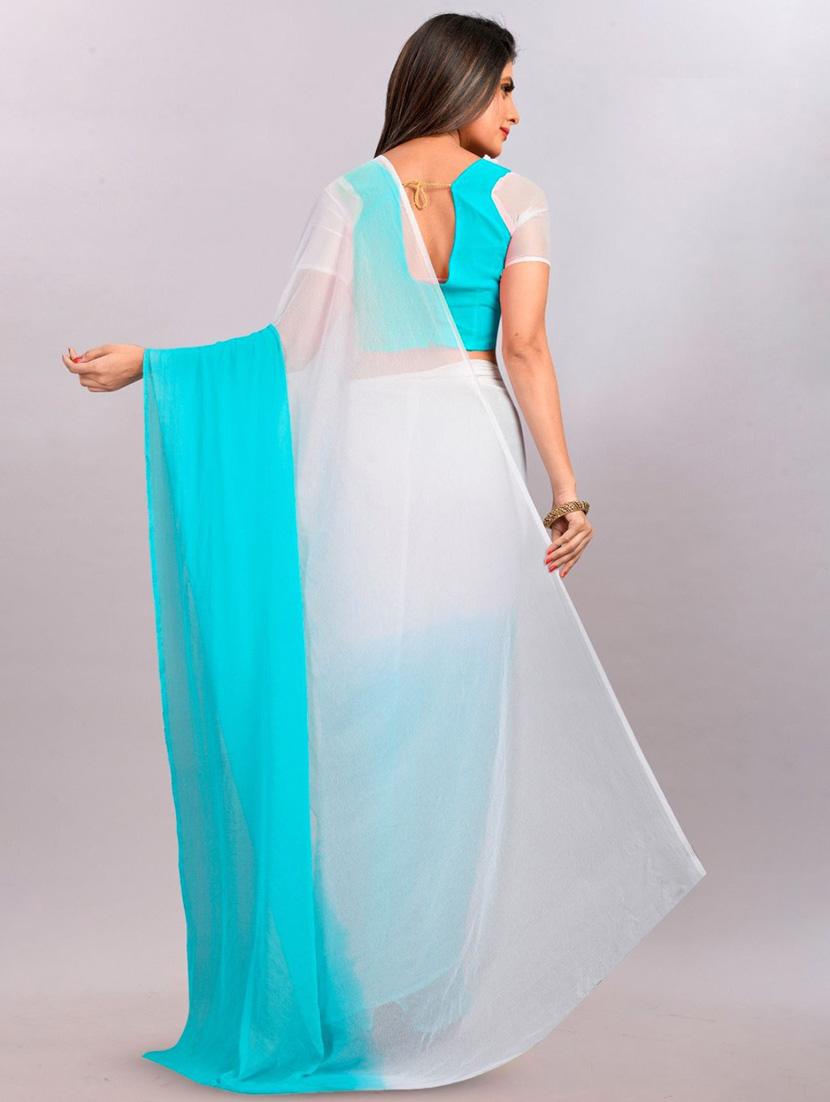 women ombre printed saree with blouse - 22041932 - Standard Image - 2