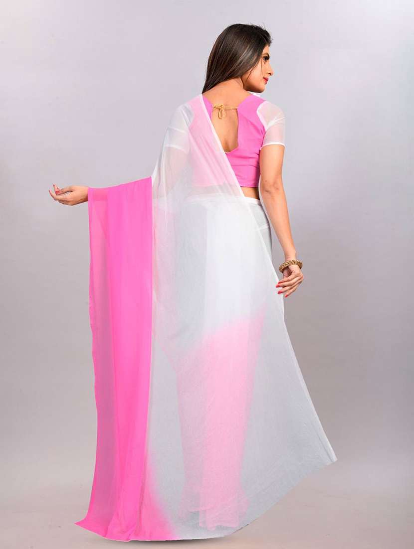 women ombre printed saree with blouse - 22041934 - Standard Image - 2