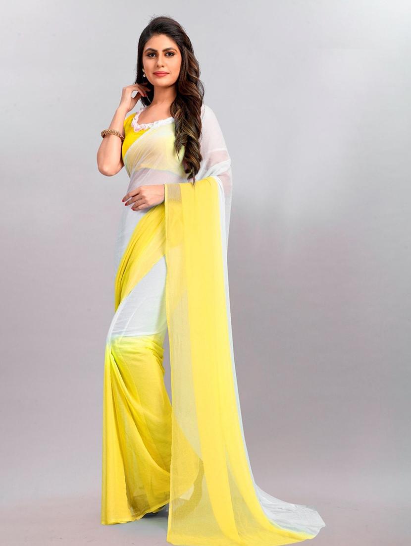 women ombre printed saree with blouse - 22041935 - Standard Image - 2