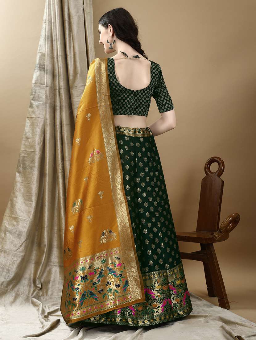 women printed flared lehenga choli with duppata set - 22042086 - Standard Image - 2