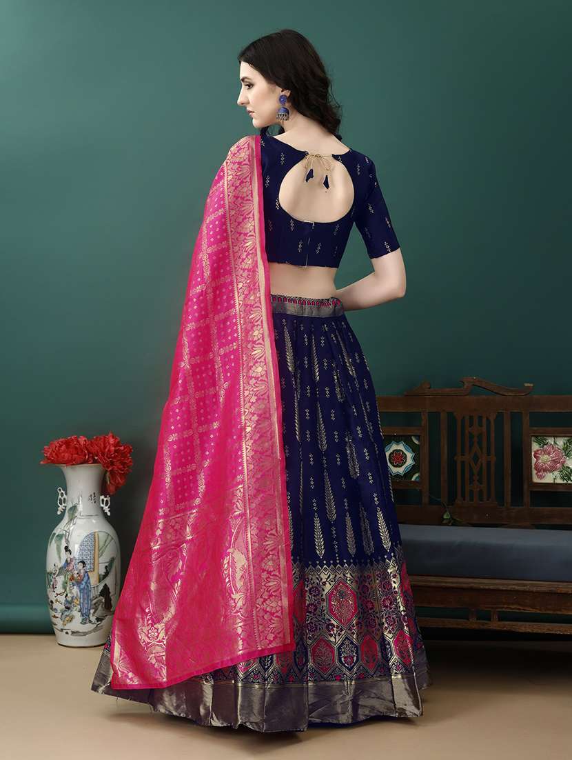 women self designed flared lehenga choli with duppata set - 22042090 - Standard Image - 2