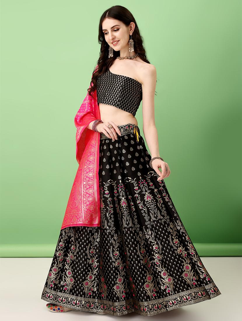 women self designed flared lehenga choli with duppata set - 22042122 - Standard Image - 2