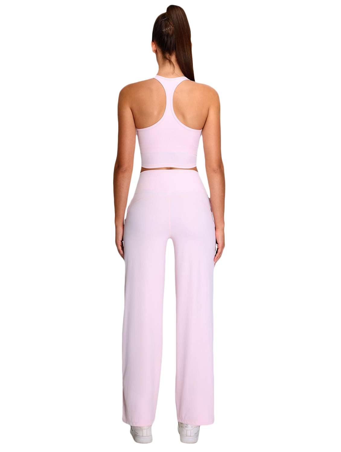 women pink solid active wear set - 22042315 -  Standard Image - 2