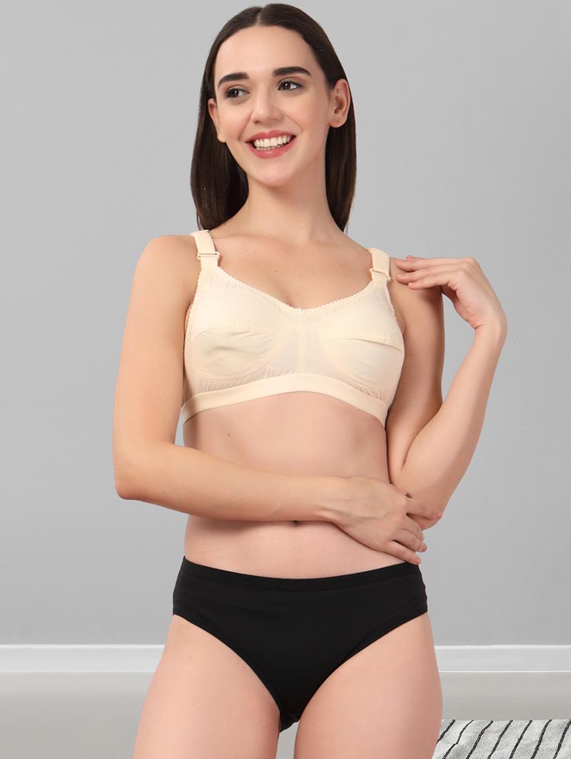 women pack of 3 solid bra and panty set - 22042379 - Standard Image - 2