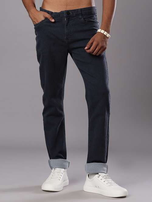 men solid mid rise slim fit jean - 22042417 -  Standard Image - 0