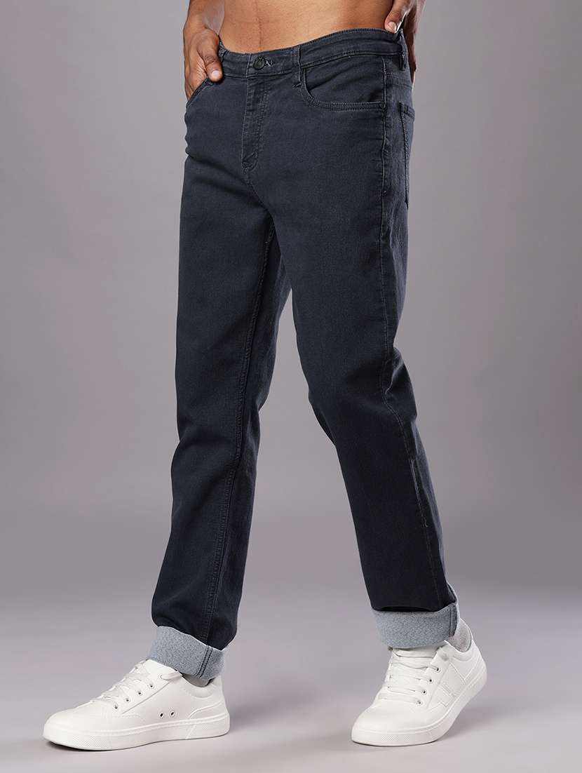 men solid mid rise slim fit jean - 22042417 - Standard Image - 2