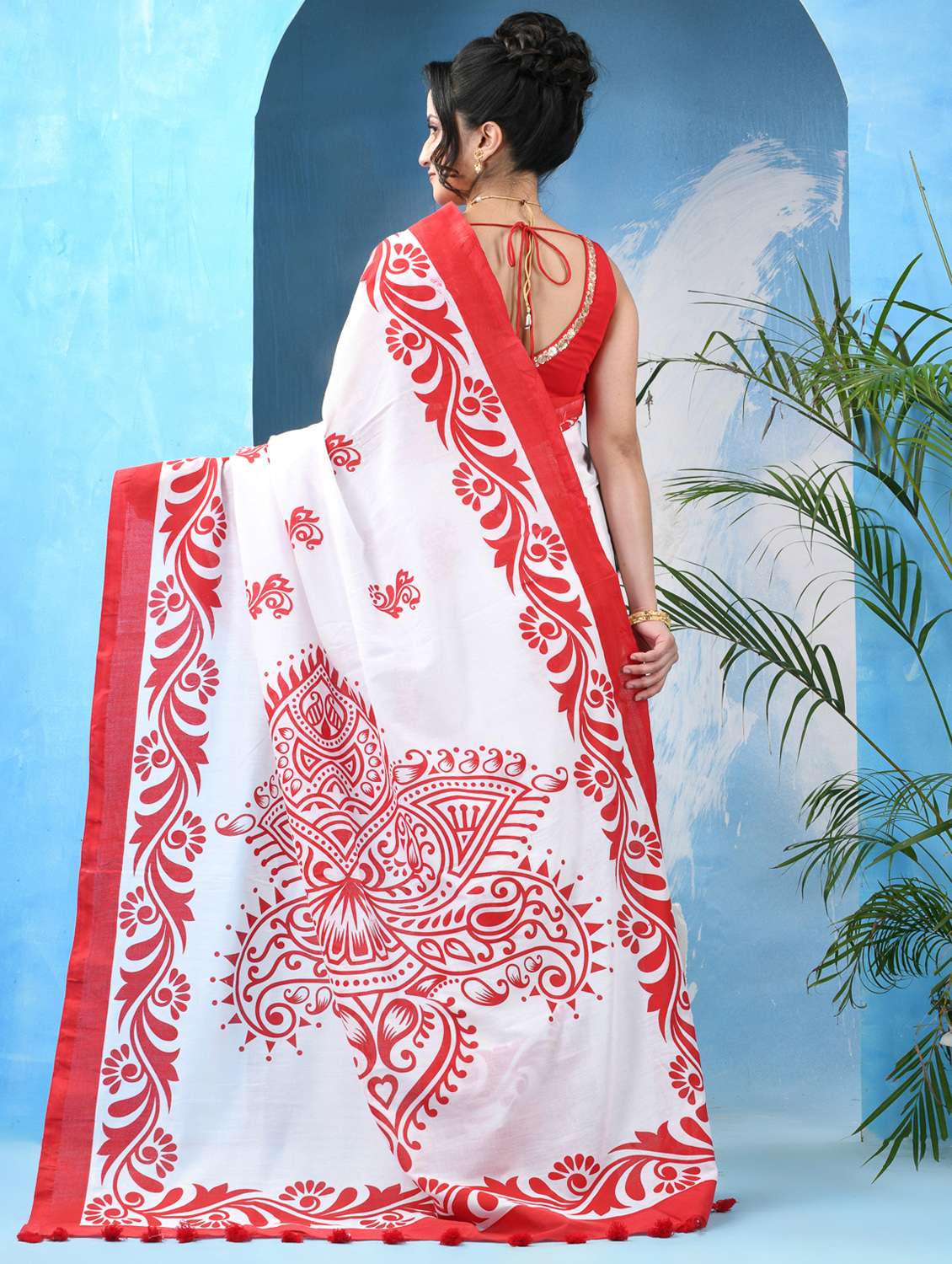 women printed casual wear saree - 22042438 -  Standard Image - 2