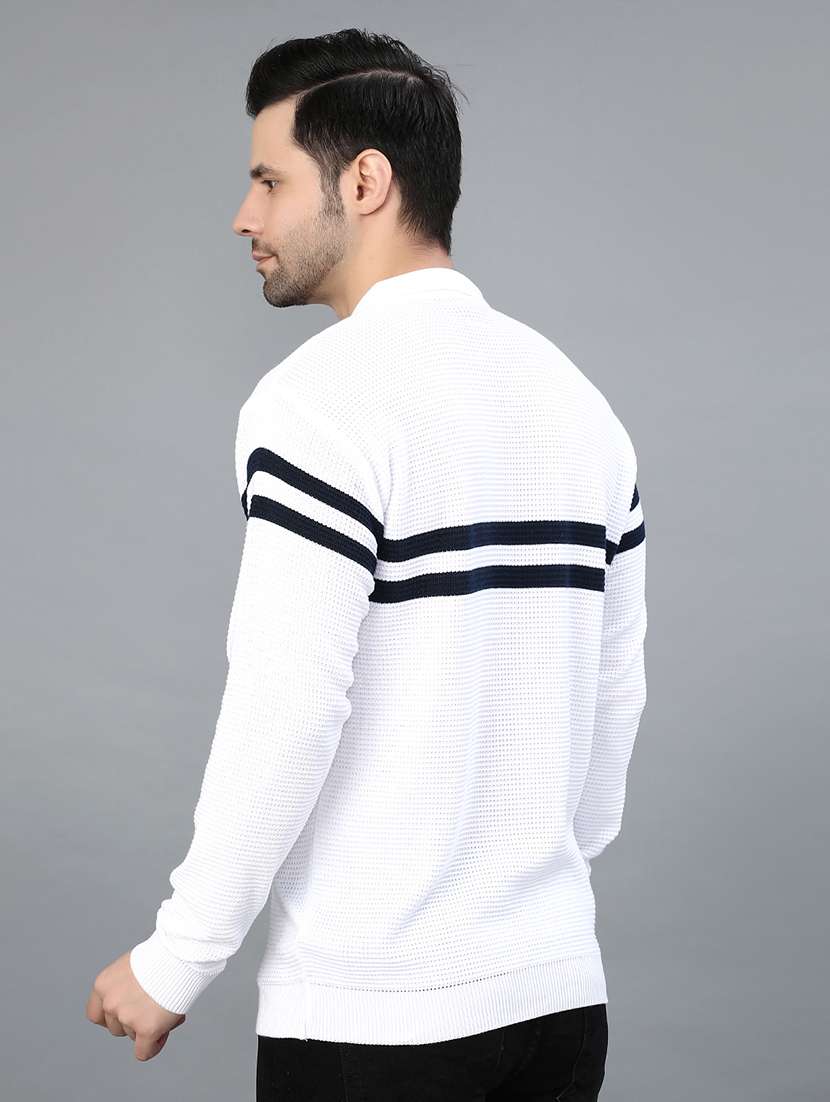 men striped long sleeve regular fit pullover  - 22042458 -  Standard Image - 2