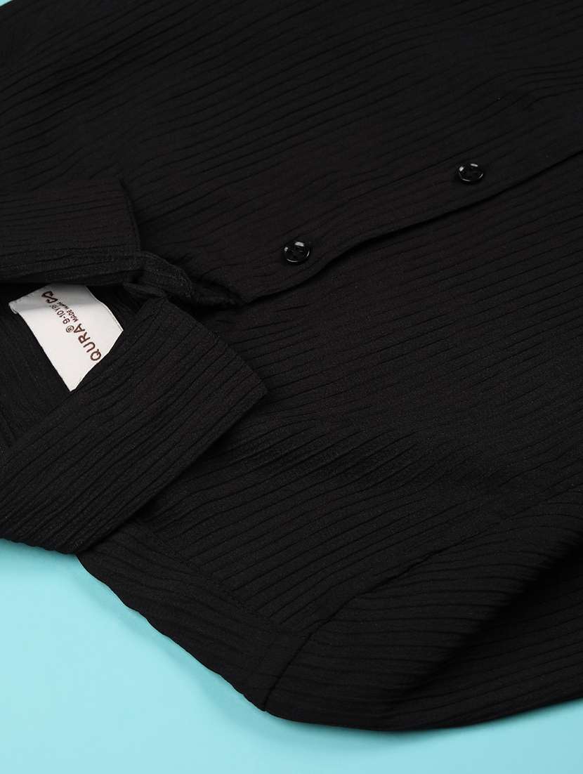 boys solid long sleeve casual shirt - 22042578 -  Standard Image - 2