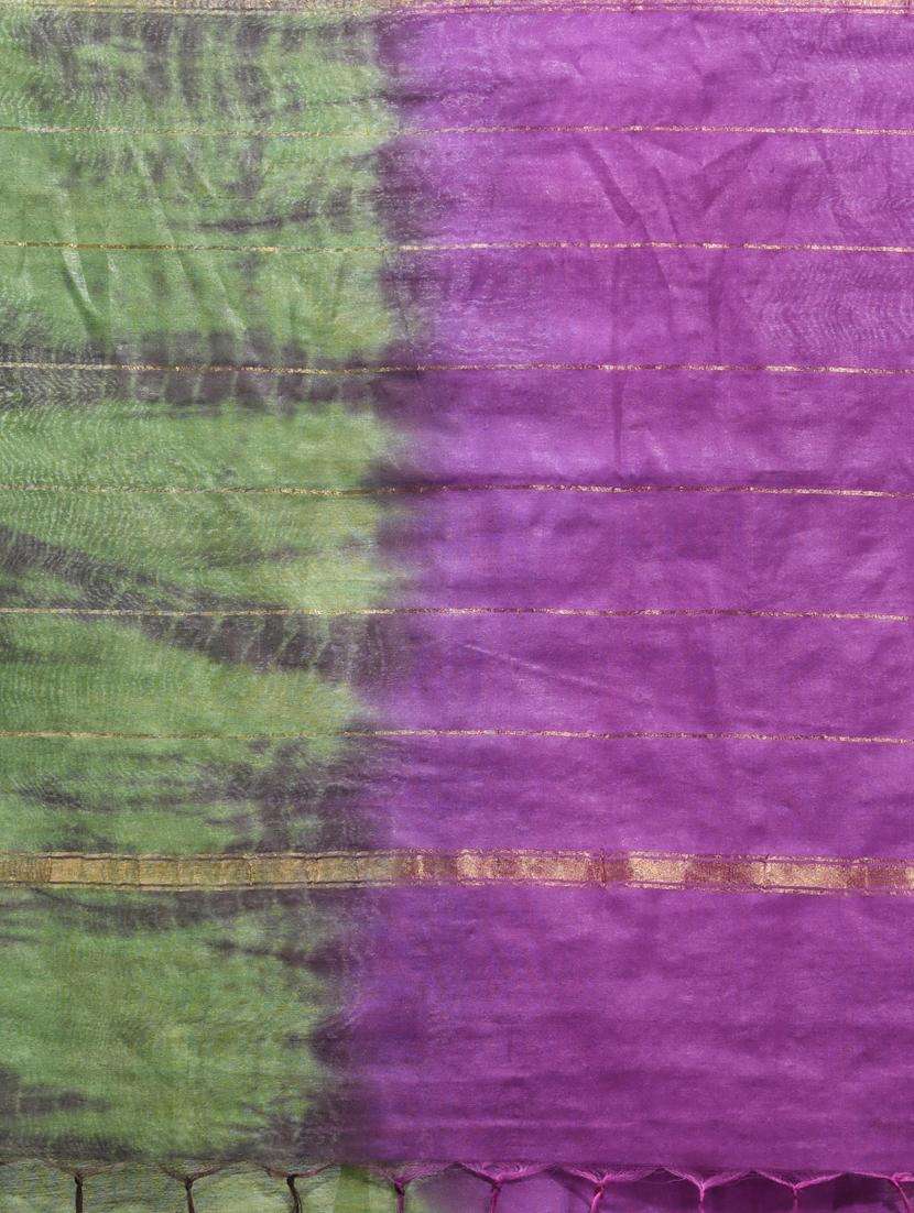 women shibori printed saree with blouse - 22042703 -  Standard Image - 2