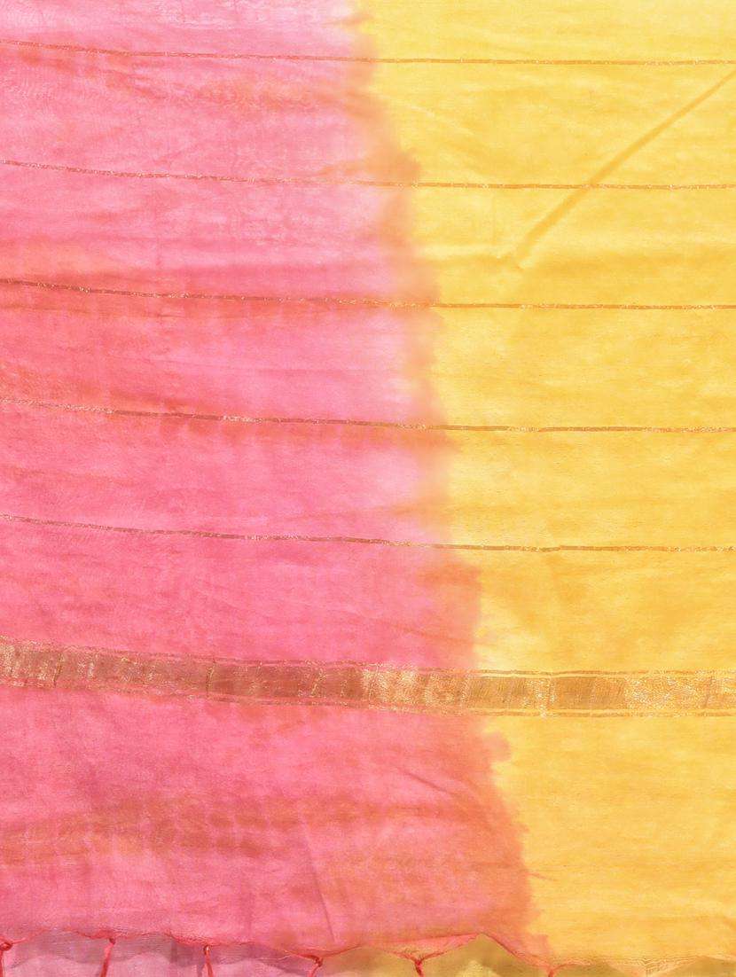 women shibori printed saree with blouse - 22042704 -  Standard Image - 2