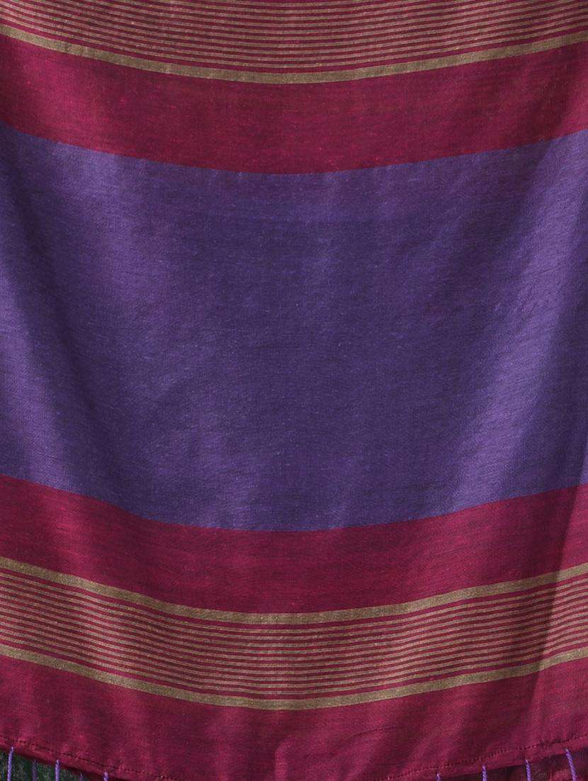 women striped handloom saree with blouse - 22042751 -  Standard Image - 2