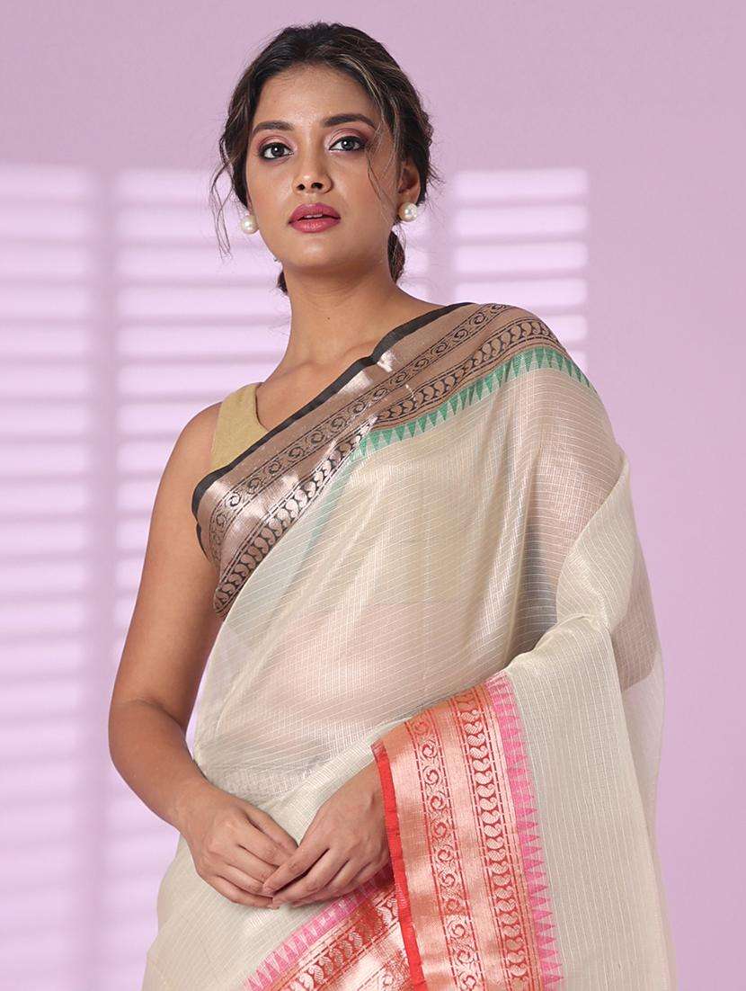women self design bordered saree with blouse - 22042765 -  Standard Image - 2