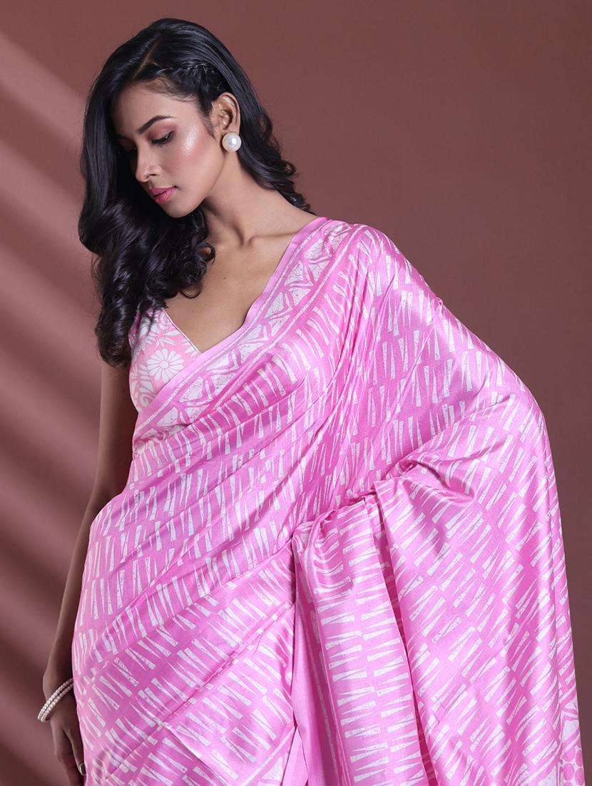 women printed casual wear saree with blouse - 22042805 - Standard Image - 2