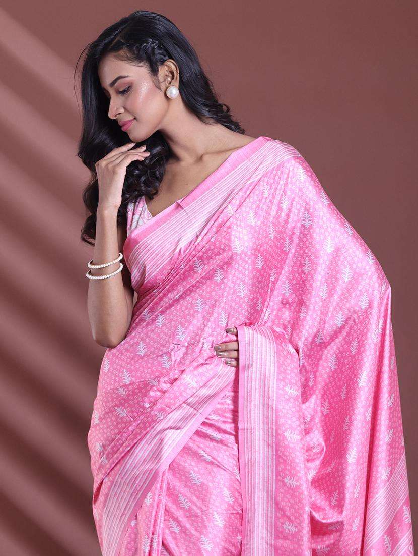women printed casual wear saree with blouse - 22042809 - Standard Image - 2
