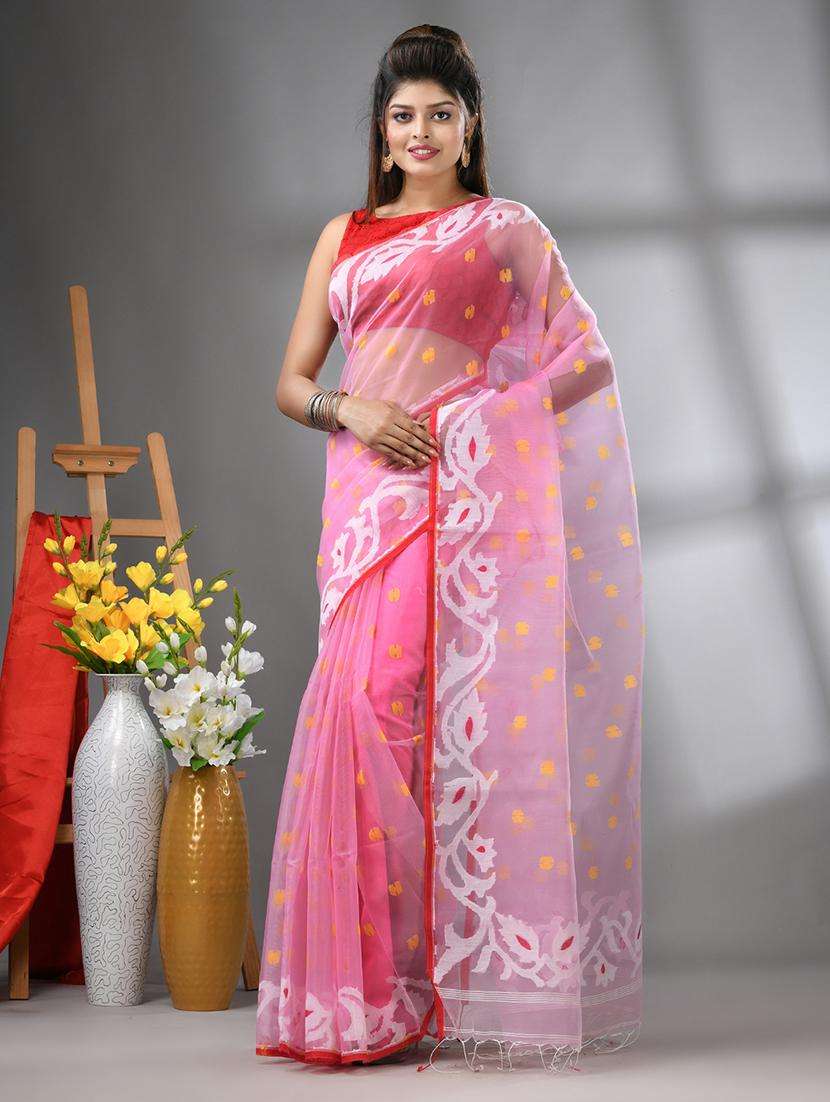 women self design handloom saree with blouse - 22042835 -  Zoom Image - 0