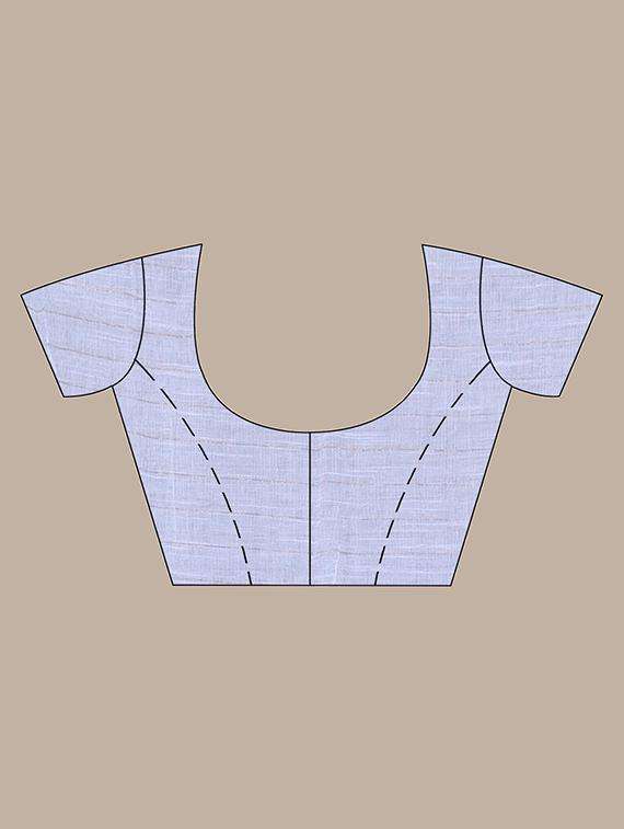 women checkered handloom saree with blouse - 22042891 - Standard Image - 2