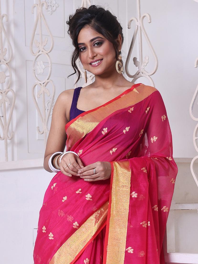 women self design handloom saree with blouse - 22042903 - Standard Image - 2