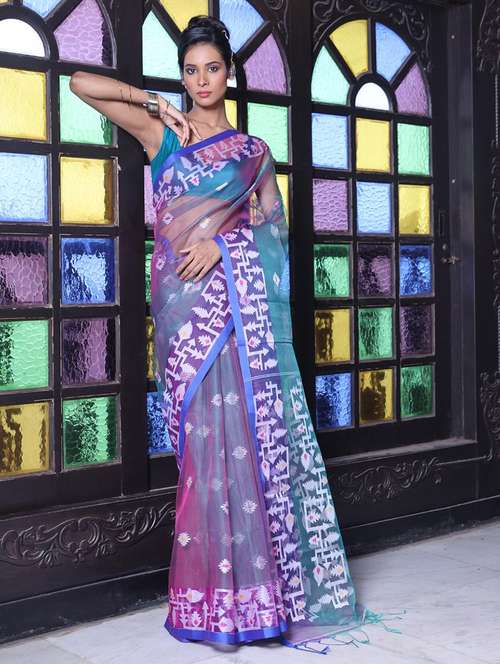 women self design handloom saree with blouse - 22042911 -  Standard Image - 0