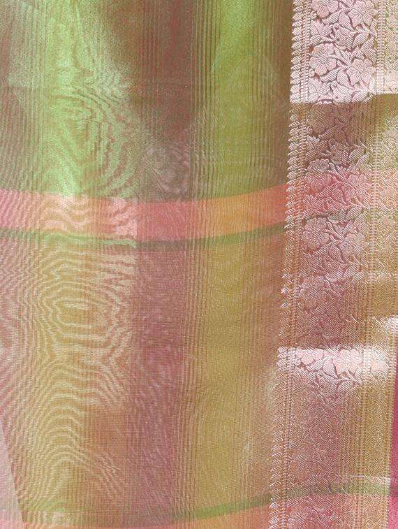 women solid with bordered saree with blouse - 22042920 -  Standard Image - 2