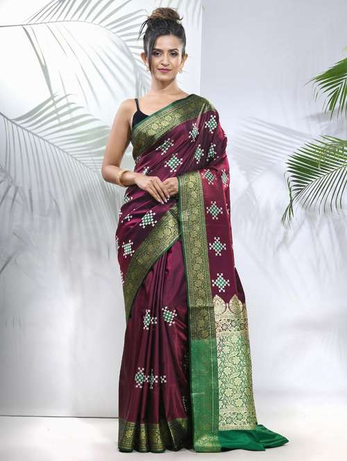 women self design banarasi saree with blouse - 22042947 -  Standard Image - 0