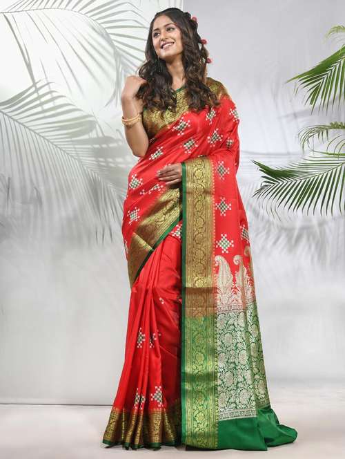 women self design banarasi saree with blouse - 22042949 - Standard Image - 0