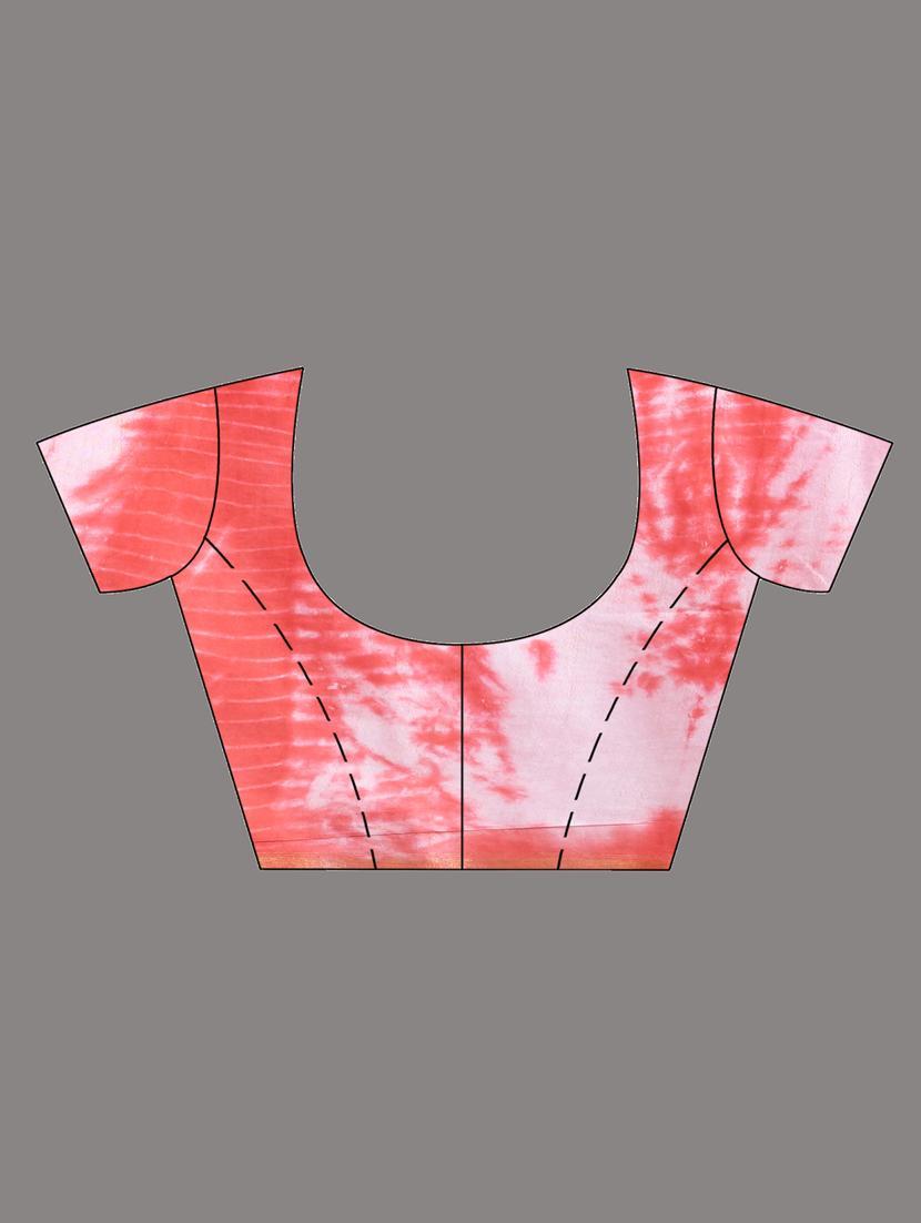 women shibori printed saree with blouse - 22042953 - Standard Image - 2