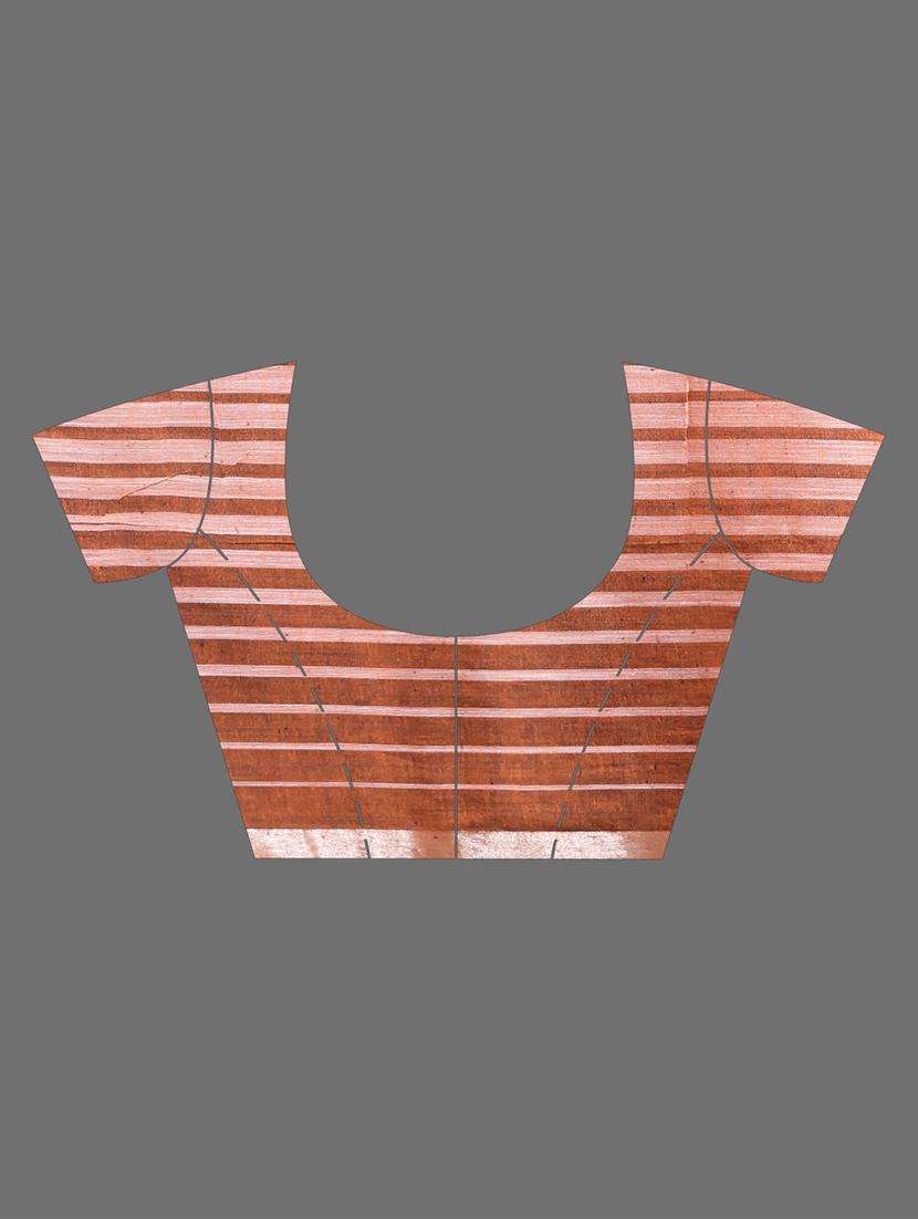 women striped handloom saree with blouse - 22042968 -  Standard Image - 2