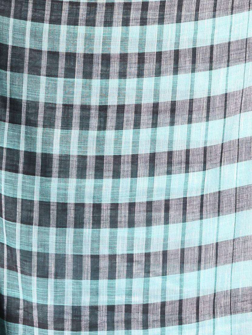 women striped handloom saree with blouse - 22042969 -  Standard Image - 2