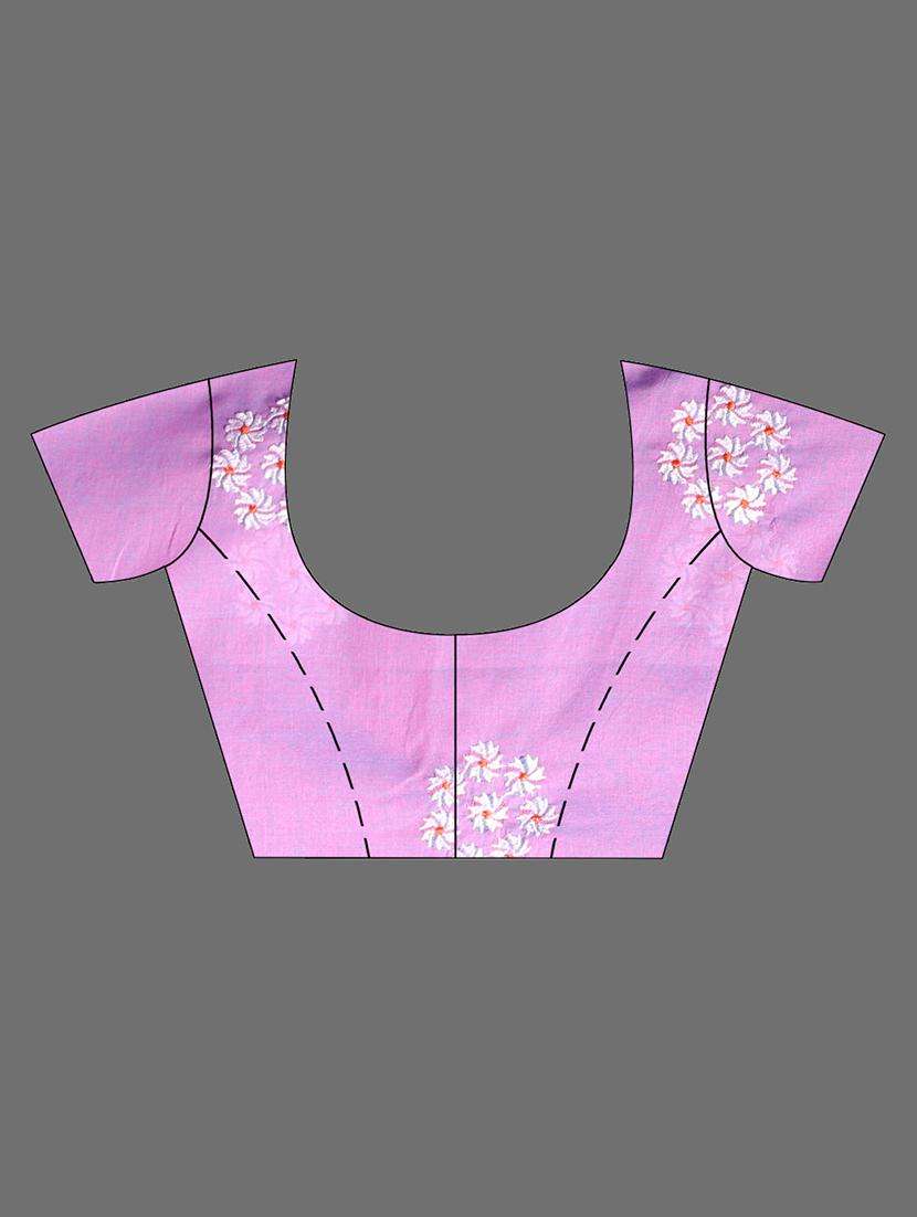 women solid with work embroidered saree with blouse - 22042977 -  Standard Image - 2