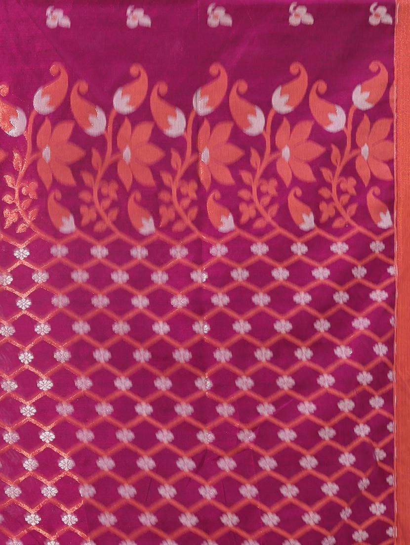 women self design handloom saree with blouse - 22043012 -  Standard Image - 2